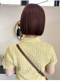ナチュラルに高発色なカラーとミニボブ