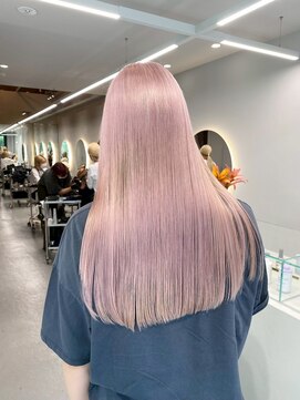 ブローチ(brooch) クリアピンクベージュ　静岡　草薙