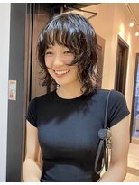 シータ(sheta)&nbsp;【表参道sheta/齋藤】ミディアムウルフレイヤーパーマ