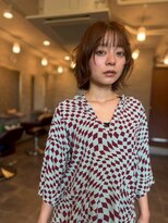 ブラウヘアアンドケア(care)&nbsp;レイヤーボブ×オリーブベージュ