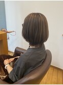 ボブ×ハイライトカラー