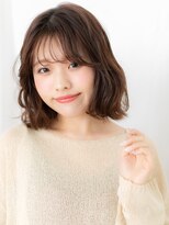 ドクターズサロン LAB 小山店&nbsp;ニュアンスパーマ暖色系カラーふわミニボブg小山10代20代30代