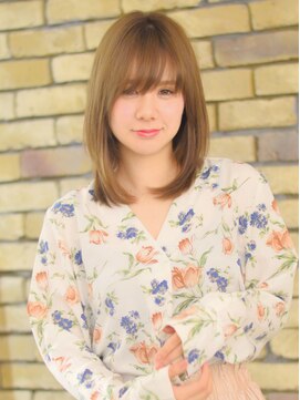 コロ(COLO) 【COLO 吉祥寺 マスミツ】透け感ストレートミディ