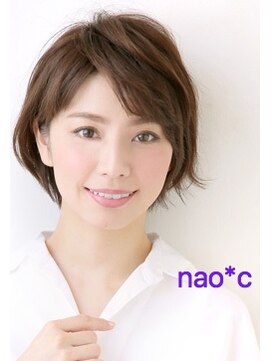 ナオシ 田原台店(nao c) 【生駒/nao*c】大人かわいい丸みシルエットハンサムショート