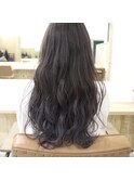 パープルグレージュのグラデーションカラー
