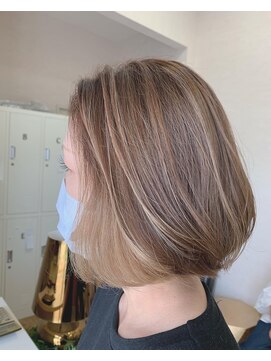 ヘアサロン グローリー(glory) highlight×バレイヤージュ