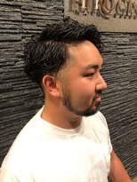 ヒロギンザ 御徒町店(HIRO GINZA)&nbsp;ツーブロック×ワイルドパーマ〈理容室/メンズ/上野御徒町〉