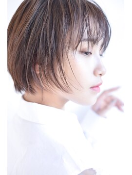 エールバイボヌール(Ere by Bonheur) 大人可愛いスリークショート/マロンベージュ