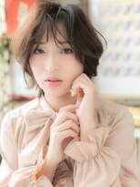 カバーヘア イヴ 戸頭店(COVER HAIR EVE)&nbsp;外国人風ゆるふわカール小顔抜け感ボブウルフa戸頭20代30代40代