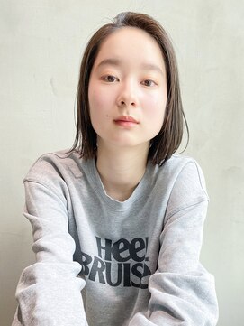 アイティー バイ アルバム 中野店(IT by ALBUM) カジュアルボブ_カーキグレージュマッシュショート_28515