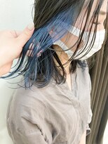 テトラ バイ ネオリーブ 横浜西口店(tetra by neolive)&nbsp;インナーカラーブルーが夏ぽく大人可愛い☆