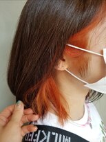 エイト 上野店(EIGHT ueno)&nbsp;【EIGHT 上野】佐藤 夏のオレンジインナーカラー