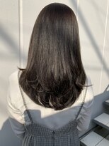 グロウ 丸の内(GLOW)&nbsp;グレージュシルバーグレーアッシュ2wayバング韓国風甲府美容室