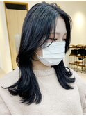 韓国前髪顔周り×美髪レイヤー[横浜/縮毛矯正/前髪縮毛矯正]