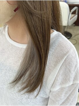 ラプトヘア(Rapt．HAIR) ホワイトベージュのイヤリングカラー☆★