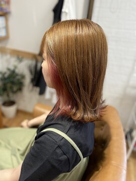 ヘアーアンドスパ アウローラ(AURORA) 可愛いインナーピンク