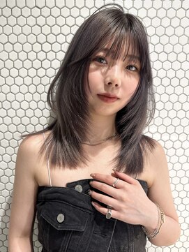 サイン 渋谷(SIGN) レイヤーカットイヤリングカラーインナーカラーケアブリーチ