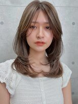 レイヤーカット/前髪カット/韓国/ヘアセット/カラー