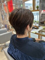 スタジオ アルファプラス 日暮里店(studio α+)&nbsp;ステップボーンカットカットボブショートハイライト白髪ぼかし