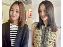 #イルミナカラー　髪をより綺麗に見せてくれる低ダメージな透明感カラーが大好評♪抜け感大人ベージュへ！