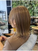 ブリーチなしミルクティーベージュ