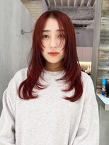 アイティーバイアルバム 八王子店(IT by ALBUM)&nbsp;くびレイヤーレイヤーロング美髪カーキベージュ_ba492091