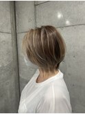 前下がり、ウルフレイヤー、ハイライト、バレイヤージュ【布施】