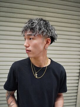 メンズグルーミングナンバーナイン(MEN'S GROOMING NUMBER NINE) 激渋ホワイトメッシュ！！！姫路NO1