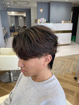 アレス バイ シカ 神戸三宮元町店(ALLES by Cica) 強めのニュアンスセンターパート