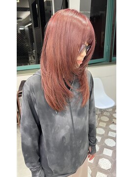 ジルバイジゼル(JILL by GiseL) coral pink ×layer cut