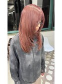 coral pink ×layer cut