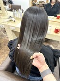 髪質改善トリートメント×オリーブカラー