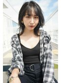 大人クールな外ハネスタイル