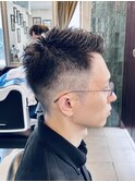 【20代男性】ロンドンアップバングショート（大宮/バーバー）