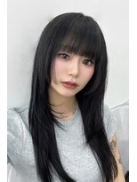 アマトウキョウ アユンチェ(AMA TOKYO×AYUNCHE) 黒髪ロングレイヤーウルフ