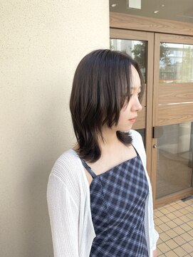 チャコレ パーチ 北千住店(Chacolle perch) オリーブベージュ×ミディアムくびれレイヤー