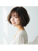 ライクバイコトナ 越谷(RIKE by kotona)&nbsp;越谷で人気ミディアムカット×透明感カラーヘア×30代40代50代