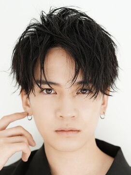 ゼンコー アオヤマ(ZENKO Aoyama) メンズカット波巻きパーマツイスパシャドウフェザー