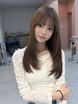 ミテ(mite)&nbsp;ブラウンベージュ/レイヤーカット/顔周りレイヤー