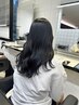【岡田悠希指名限定】透明感ある艶髪暗染め(黒染め可)+似合カット+炭酸スパ