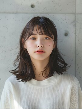 フィット ヒュー 千葉(fit hue) 黒髪/オリーブグレー/ココアベージュ/小顔/クラゲヘアー【千葉】