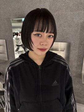 ダブミックス(DaB MIX) ミニボブ/顔まわり/レイヤー/カット/ボブ/ぱっつん前髪