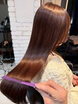 インク サカエ(inq sakae)&nbsp;髪質改善/ストレートロング/ナチュラルブラウン