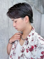 ゴブンノロク(GOBUN NO ROKU)&nbsp;アップバング束感ショートツーブロックスキンフェードハイライト