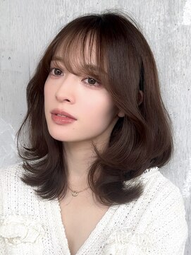 ロビー 表参道(ROBBY) くびれレイヤーカット/ミディアムヘア/シャギー/30代/40代/50代