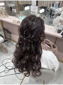 ハーフアップ