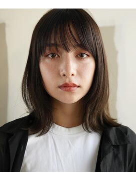エインアンリー 明治神宮前(AIN.ANLY.) ミディアムパーマ、ミディアム毛先パーマ、ニュアンスパーマ