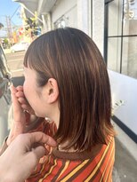 りら(Lilas)&nbsp;オレンジベージュ外はねボブ