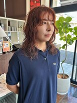 ライフイズモーメント 浜松富塚店(Life is...Moment)&nbsp;オレンジブラウン×レイヤーパーマ