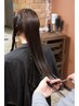 【髪質改善】ファイバープレックス弱酸性縮毛矯正＋カット　¥12490